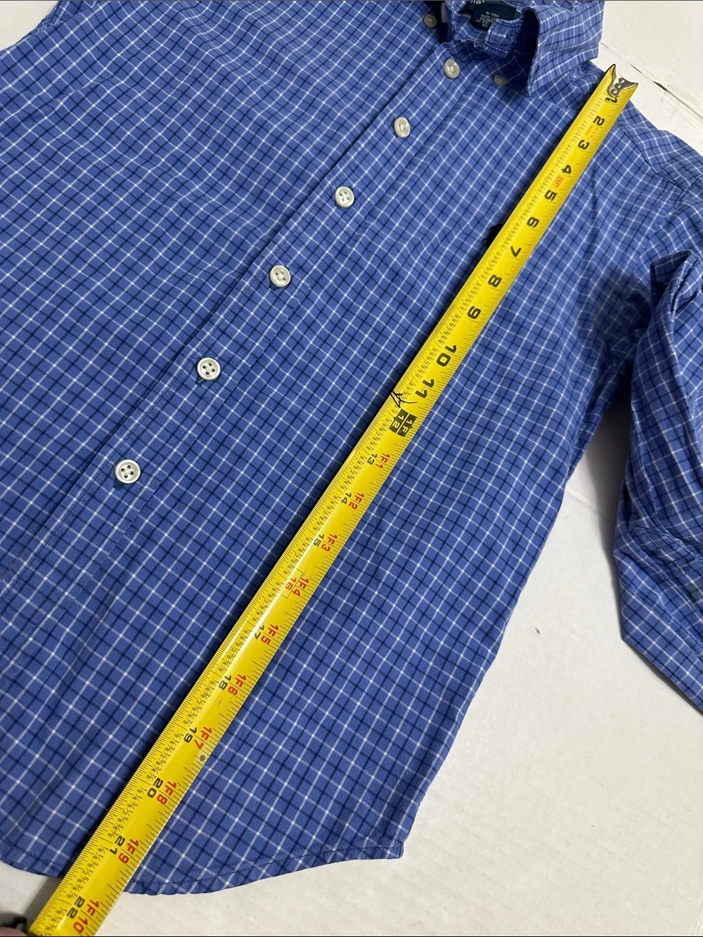 Ralph Lauren Button Down Shirt Long Sleeve Blue Youth Boys Small 8/10